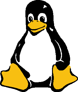 Penguin B/W yellow with pointy beak